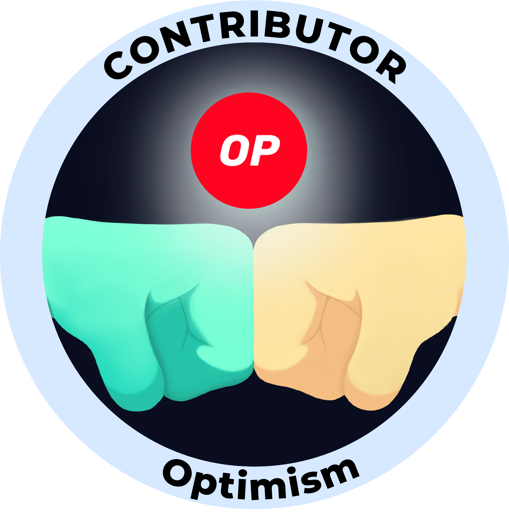 Web3 Badge | Organization Contributor: Optimism logo