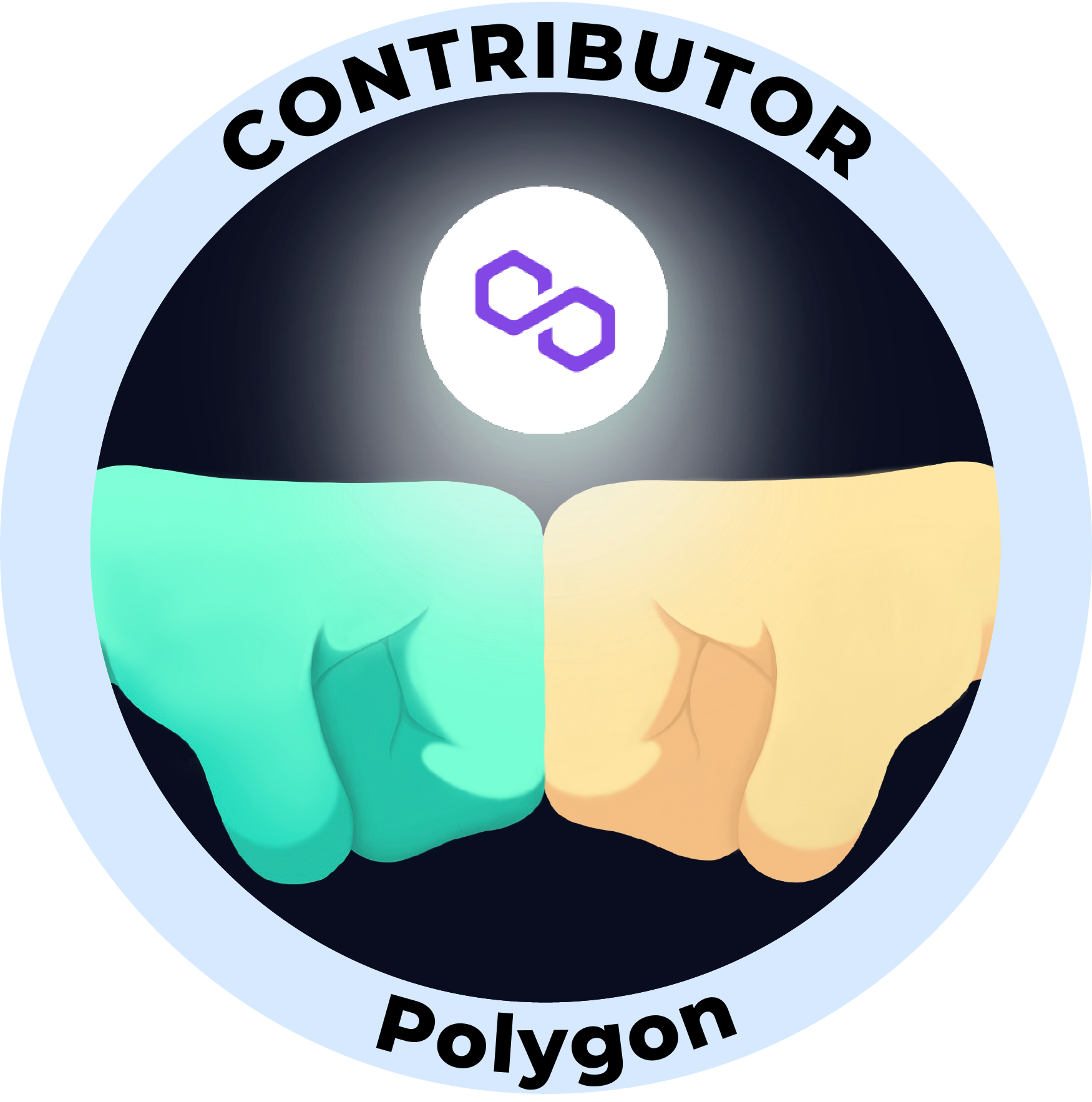 Web3 Badge | Organization Contributor: Polygon logo