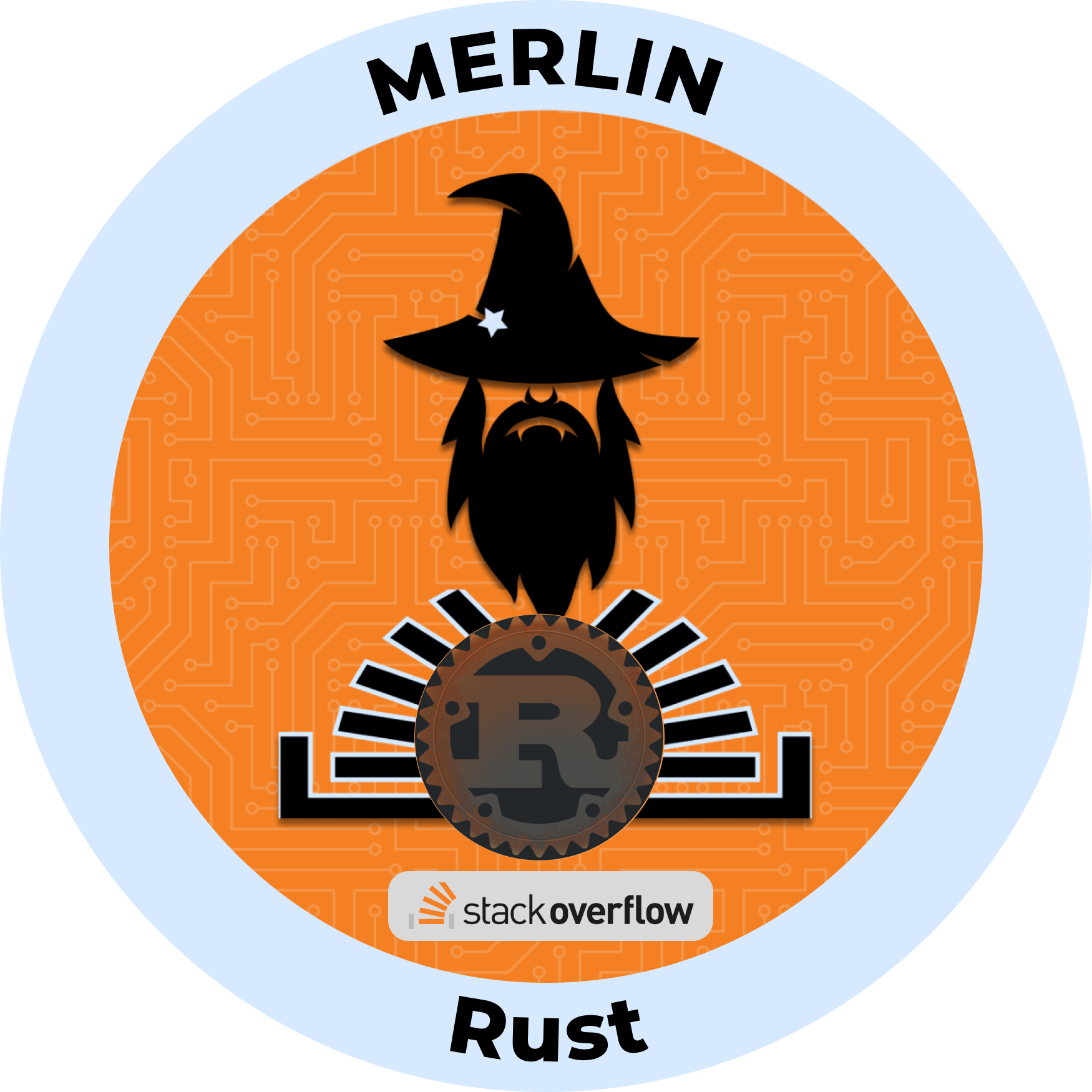 Web3 Badge | SO Rust Merlin logo