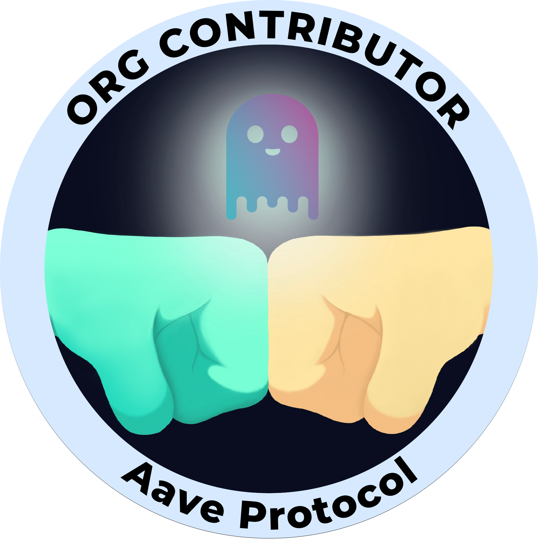 Web3 Badge | Organization Contributor: Aave logo