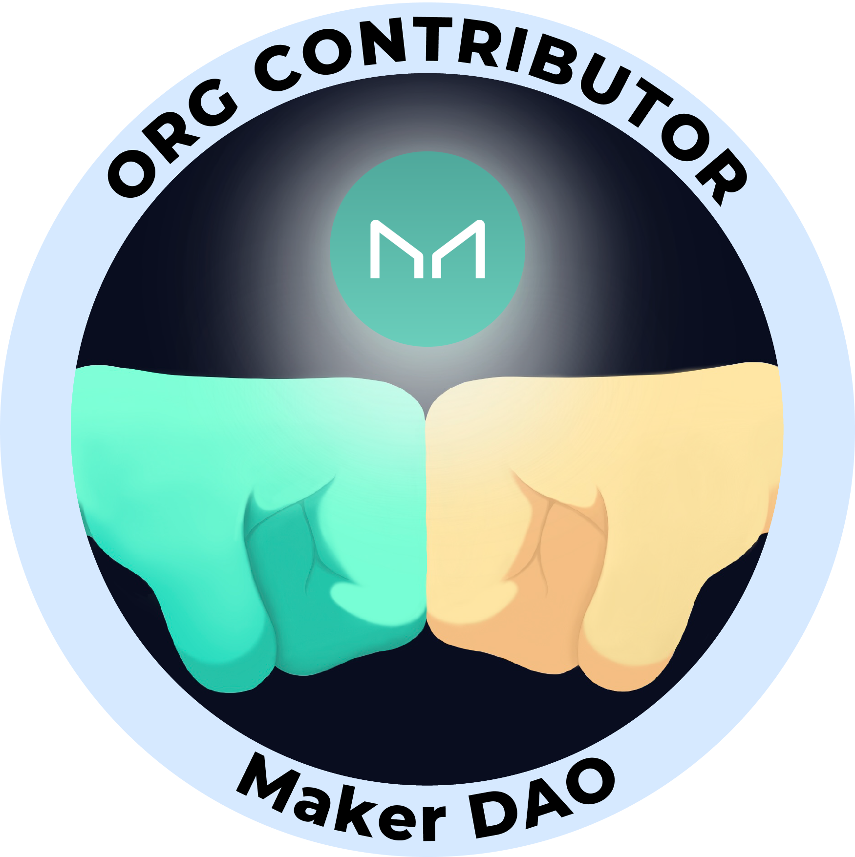 Web3 Badge | Organization Contributor: Maker DAO logo