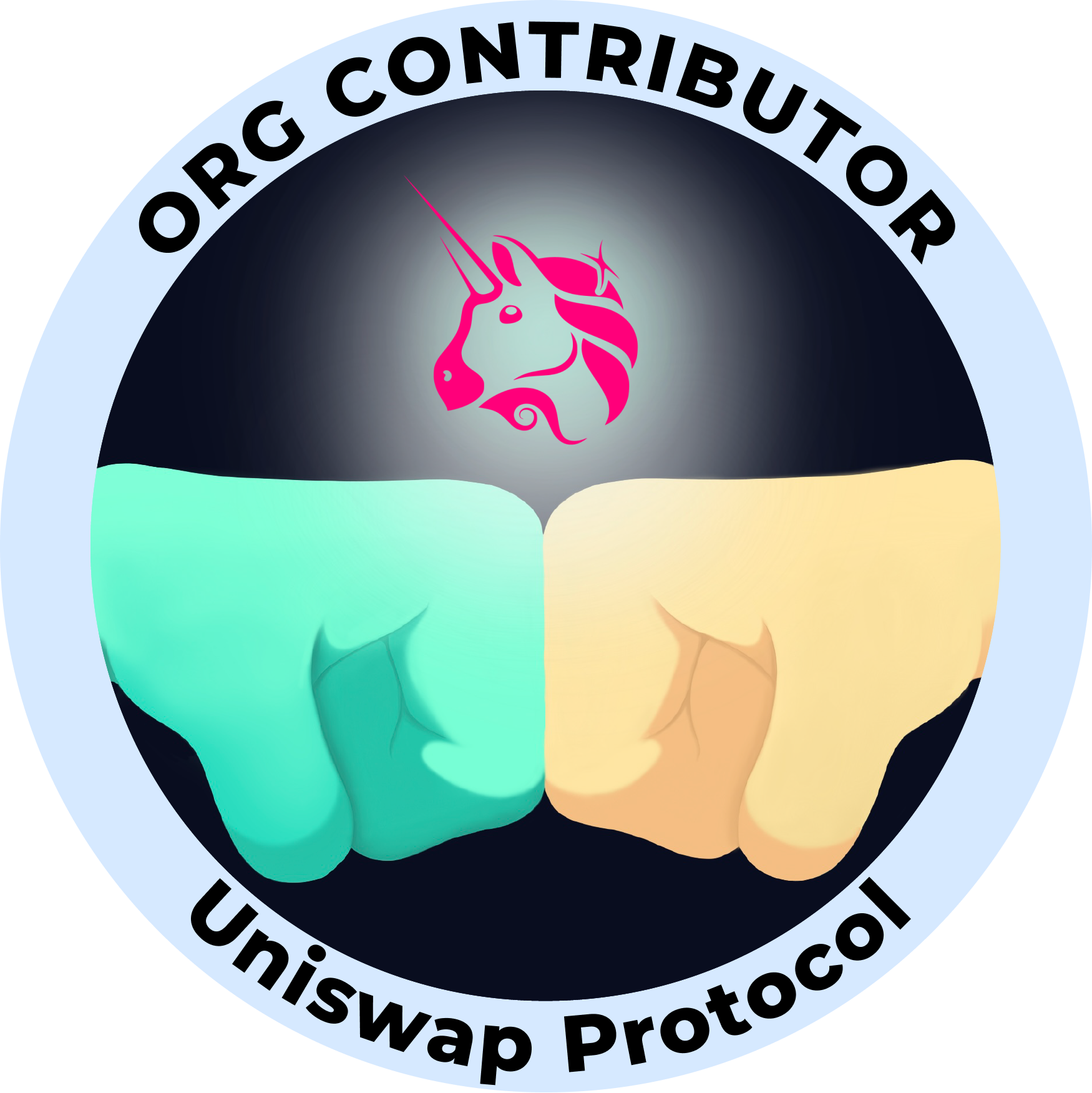 Web3 Badge | Organization Contributor: Uniswap logo