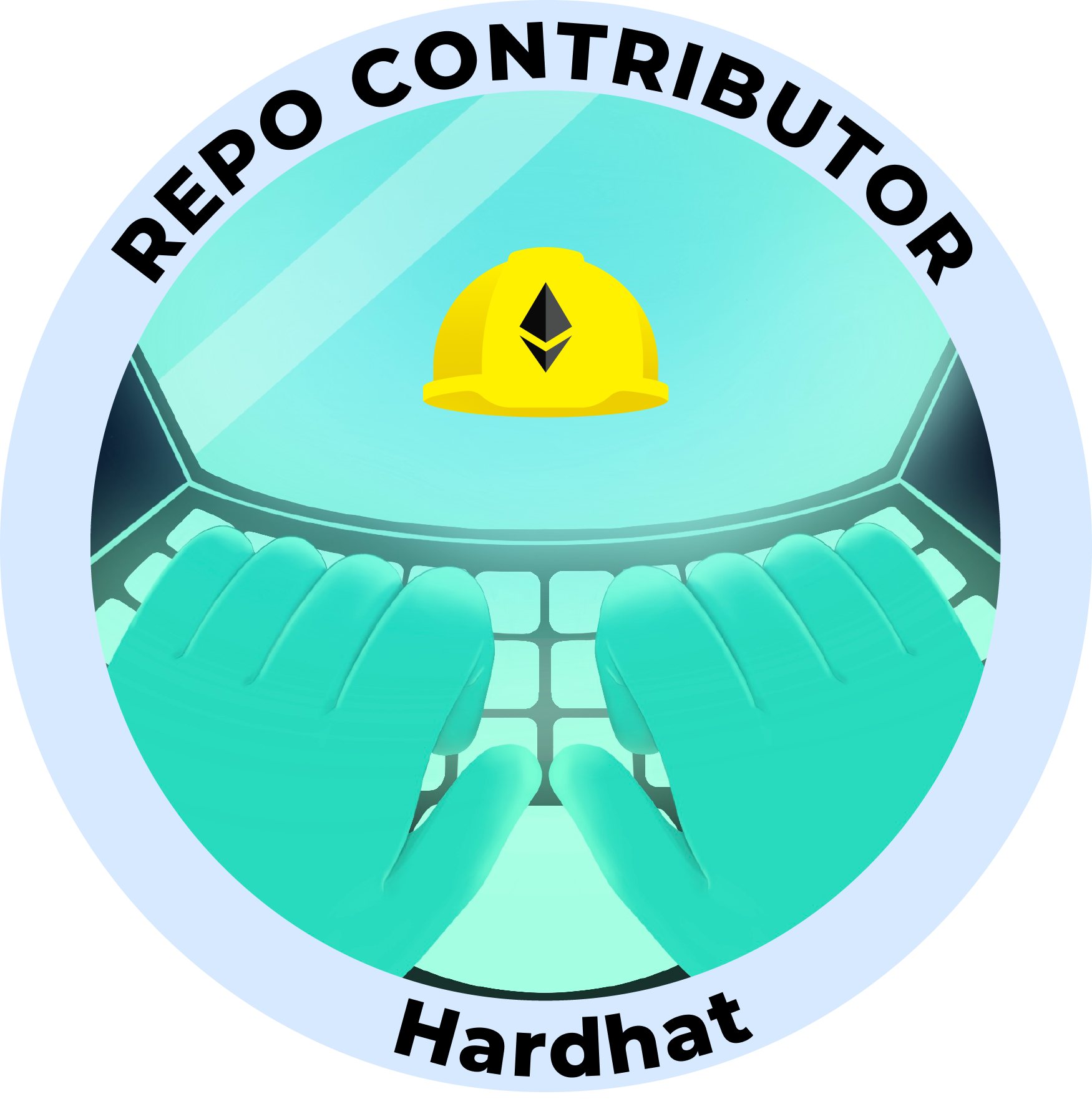 Web3 Badge | Project Contributor: Hardhat logo