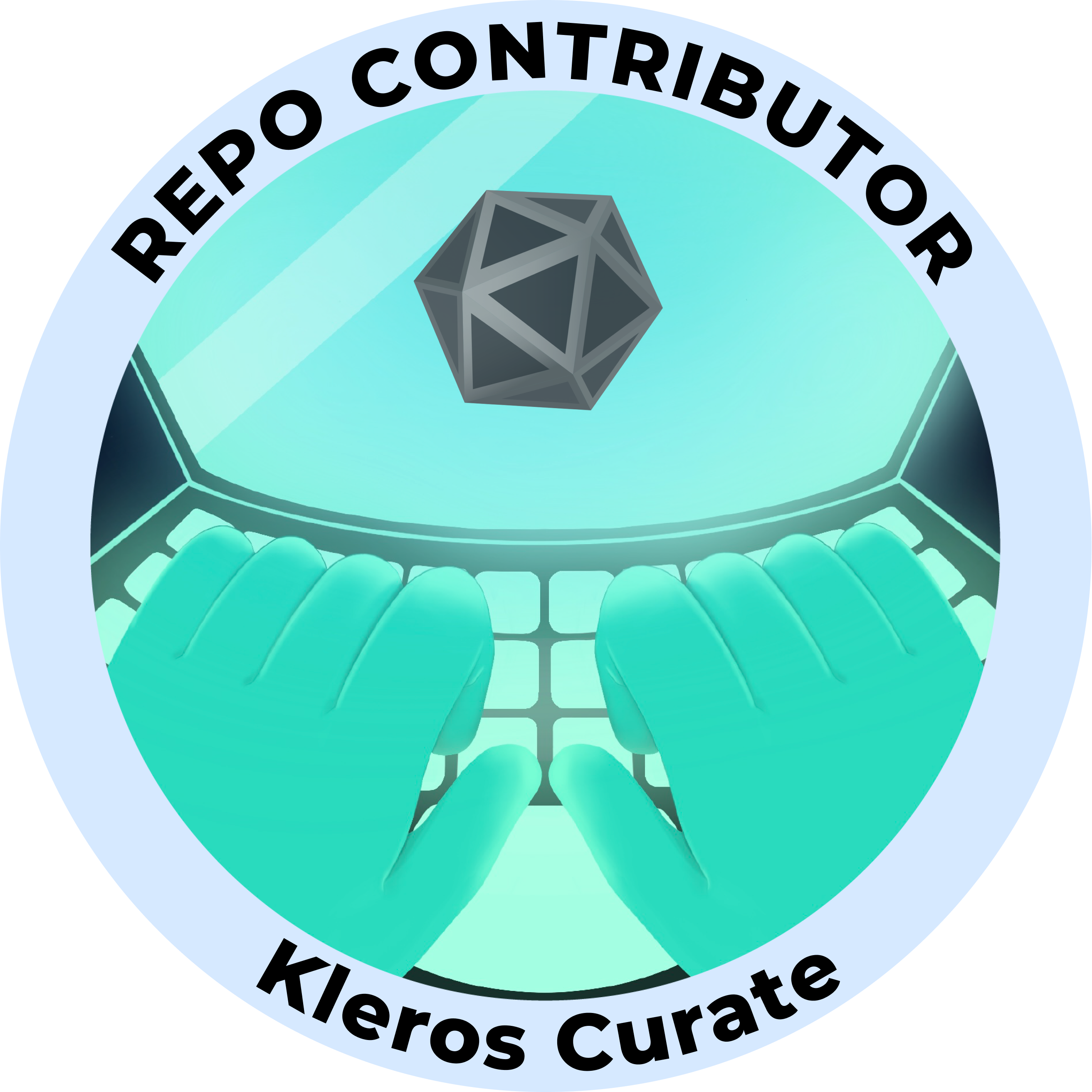 Web3 Badge | Project Contributor: Kleros Curate logo