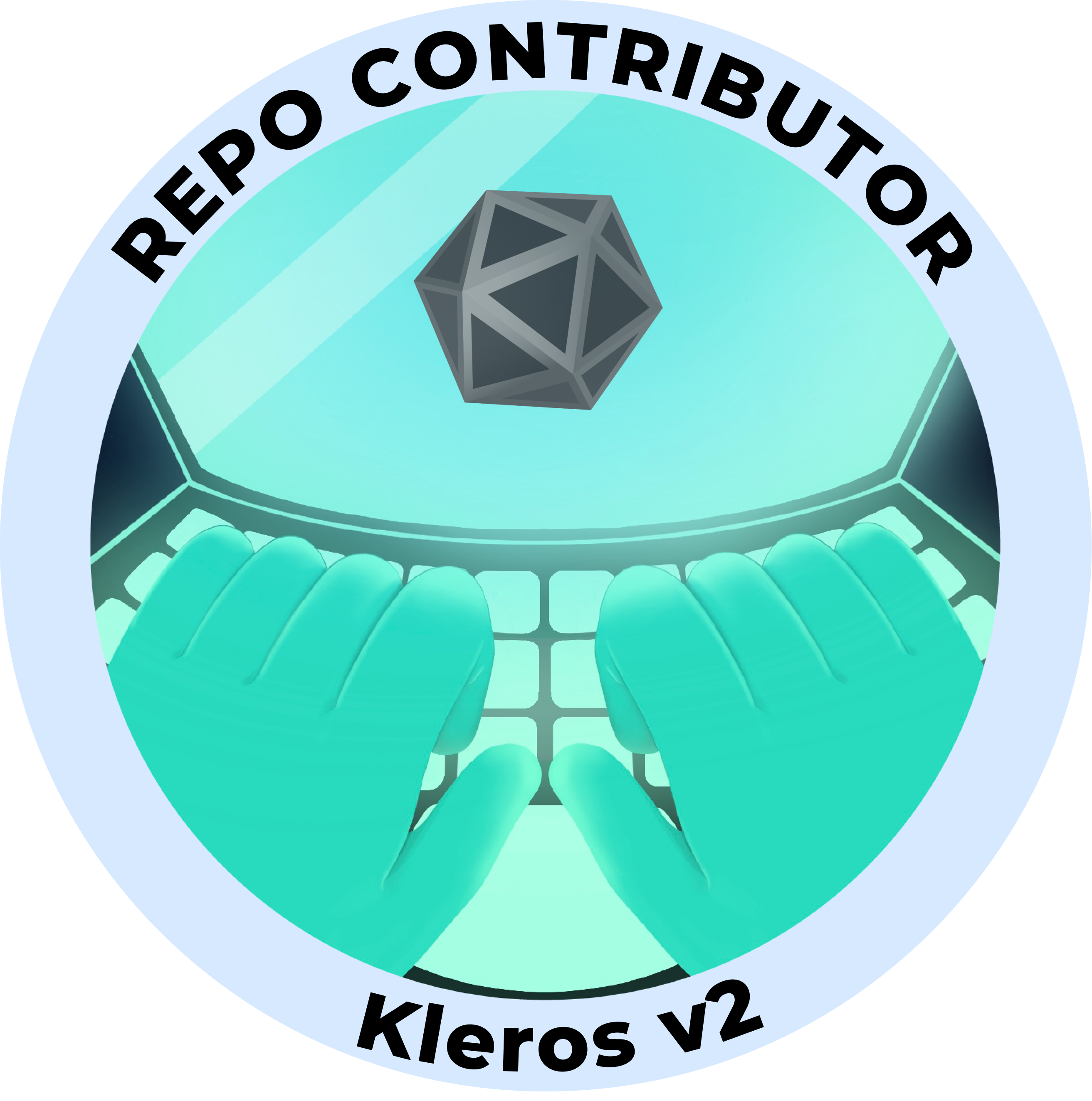 Web3 Badge | Project Contributor: Kleros V2 logo
